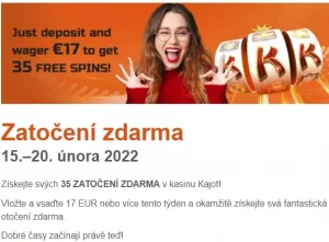 kajot casino 50 free spins